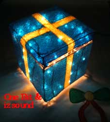 クリスマスボックスレンタル１・ギフトボックスレンタル・装飾レンタル【光る箱レンタル・青い箱レンタル】