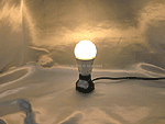 調光LED電球・電球交換LED電球6W・電球色・調光タイプ・点灯写真【調光LED・調光LED電球】