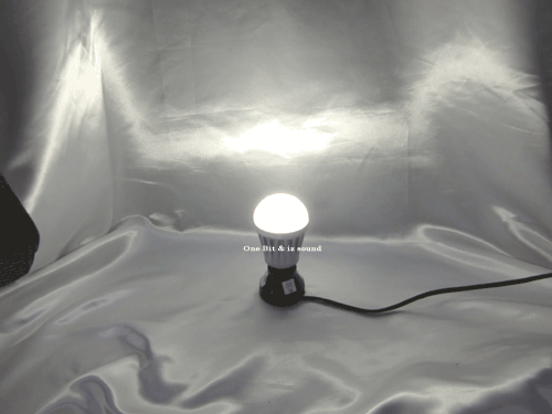 ＬＥＤ電球・電球交換ＬＥＤ電球８Ｗ・昼白色・照射写真【ＬＥＤ電球・電球型ＬＥＤ電球】