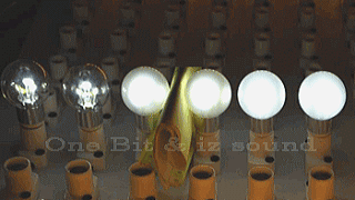 ミニクリプトン球交換ＬＥＤ電球・ミニクリプトンＬＥＤ電球・照射写真３【ミニクリプトンＬＥＤ・ミニクリプトン交換ＬＥＤ電球】