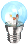 LED電球|LED電球・昼光色・60mm・ハイパワーLED4W・クリアーフルカバー・調光タイプ【LED電球・電球型LED電球】