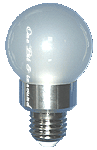 LED電球|LED電球・昼光色・60mm・ハイパワーLED4W・薄ホワイトフルカバー・調光タイプ【LED電球・電球型LED電球】