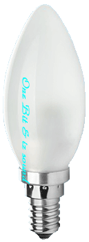 シャンデリア球型ＬＥＤ電球｜４Ｗ・調光タイプ・電球色・薄ホワイトカバー［シャンデリア球型ＬＥＤ電球･シャンデリアＬＥＤ］