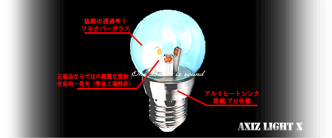クリプトンLED|ハイパワーLED3W搭載!全面均一発光!【クリプトンLED&クリプトンLED電球】