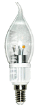シャンデリアLED・デザインシャンデリアLED・ハイパワーLED5W・クリアーフルカバータイプ・昼光色【シャンデリアLED・シャンデリアLED電球】