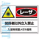 レーザー立ち入り禁止パネルレンタル＆レーザー管理区域看板レンタル／レーザー照明レンタルなら必須のレーザー保護用品レンタル写真（４）【レーザー照明レンタルならＳＧレンタル！】